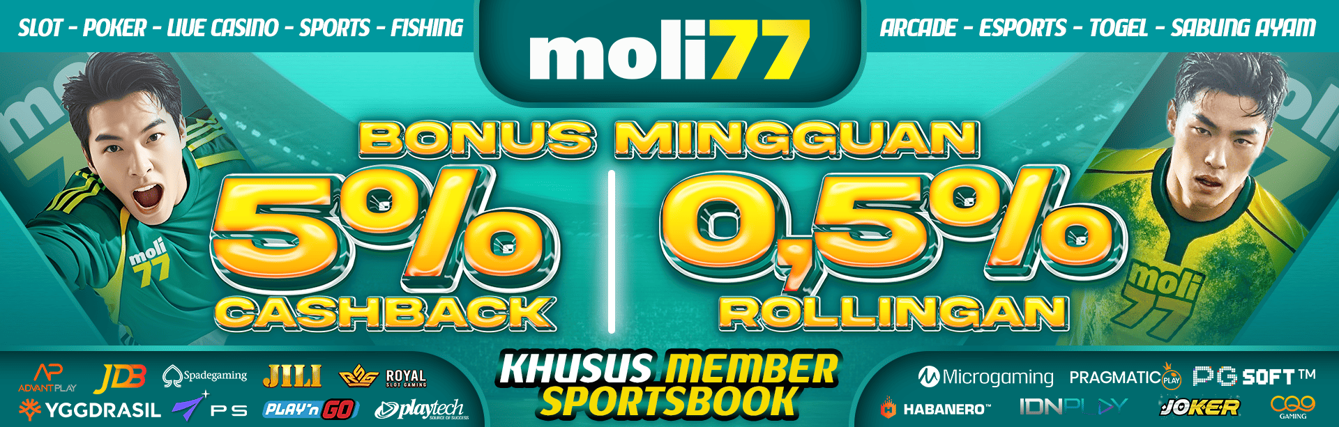 moli77 bonus sportbook
